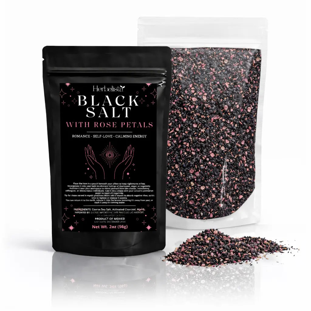 Herbalista Rose Petals Black Salt Ritual Blend 2oz (56g)