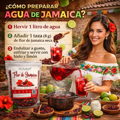Herbalista Flor de Jamaica 4 oz – Dried Hibiscus Flowers