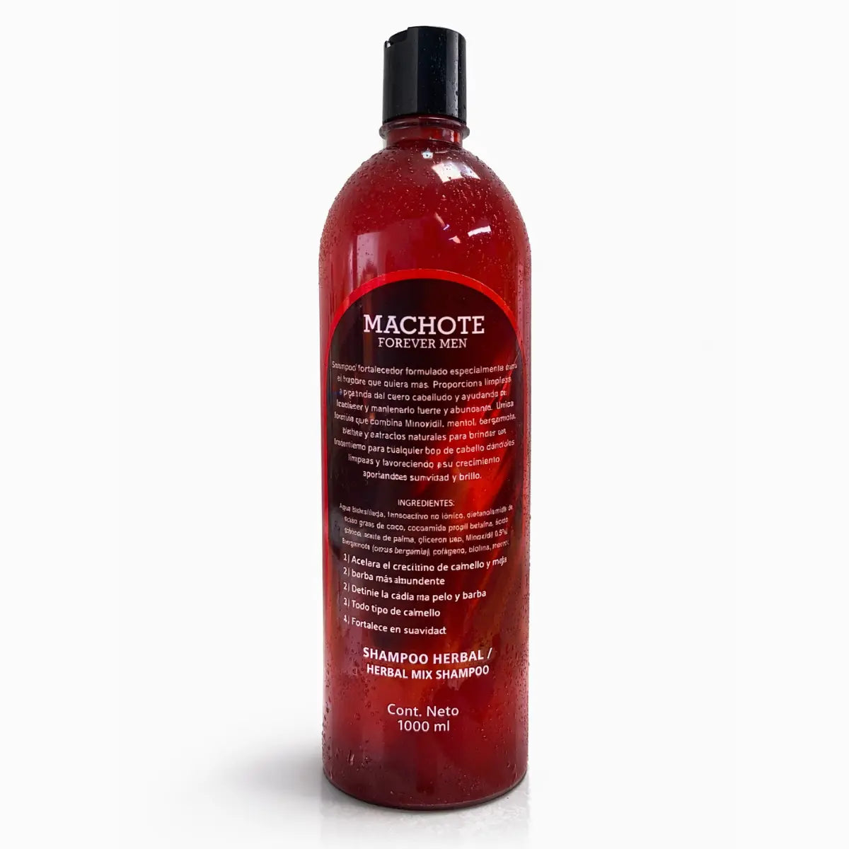 MACHOTE Hair & Beard Shampoo 1 Pack 33.9 fl oz (1L)