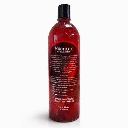 MACHOTE Hair & Beard Shampoo 1 Pack 33.9 fl oz (1L)