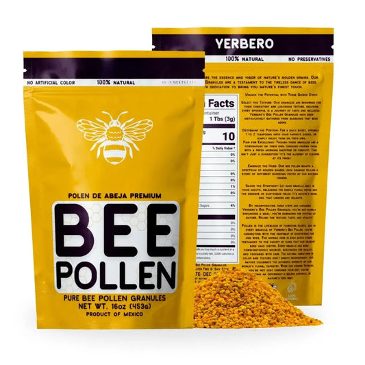 Yerbero - Premium Bee Pollen Granules 16oz (1 lb) (456g)