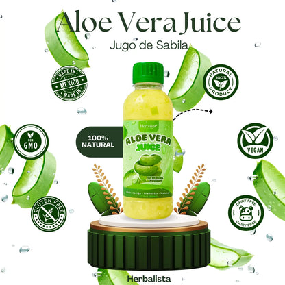 Herbalista Aloe Vera Juice with Real Aloe Chunks 32oz (980ml)
