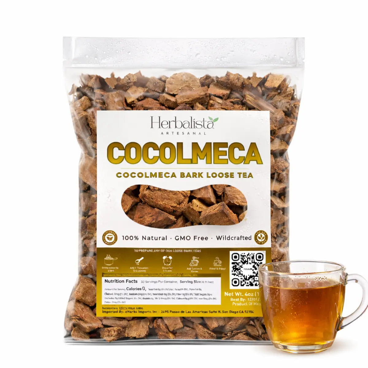 Herbalista Cocolmeca Bark Tea 4 oz