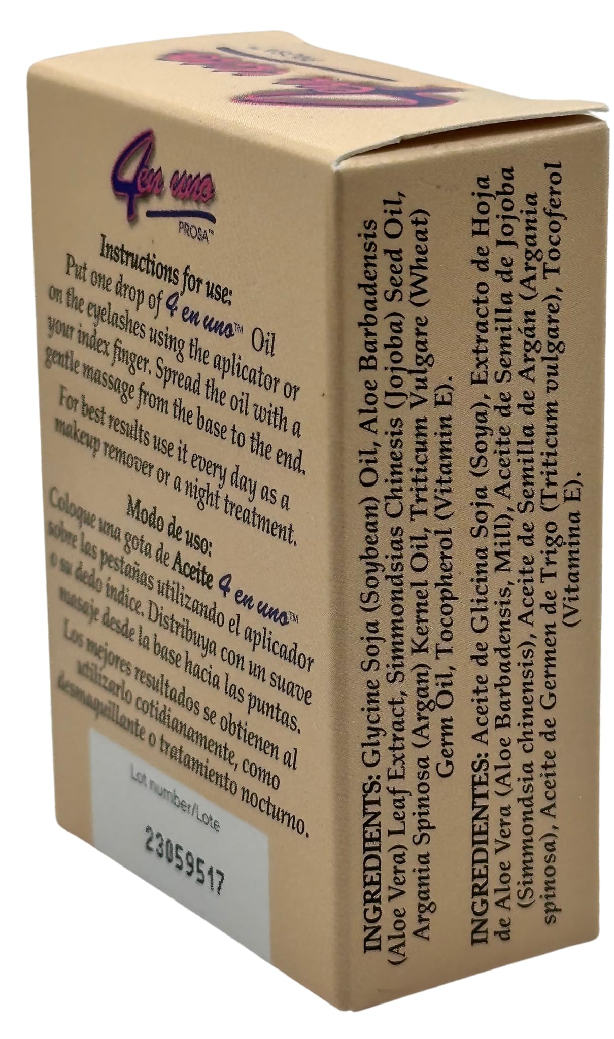 Oil for Enlarging Eyelashes by Prosa