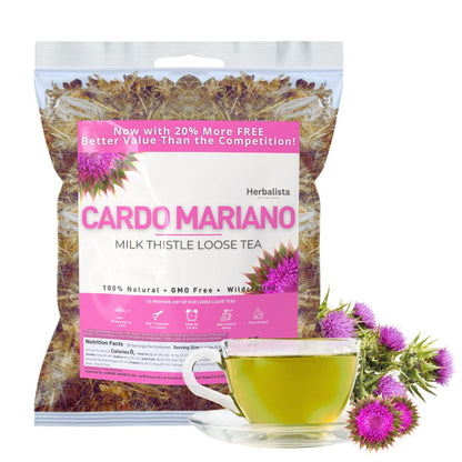 Wildcrafted Whole Cardo Mariano (Milk Thistle) Tea 5oz