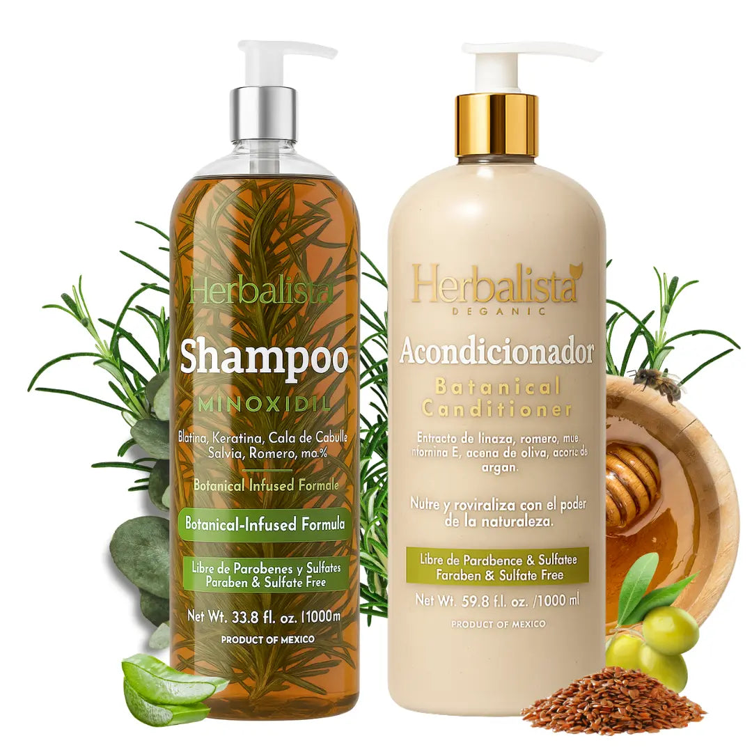 Herbalista Minoxidil Shampoo & Conditioner Bundle 1000ml 2-Pack