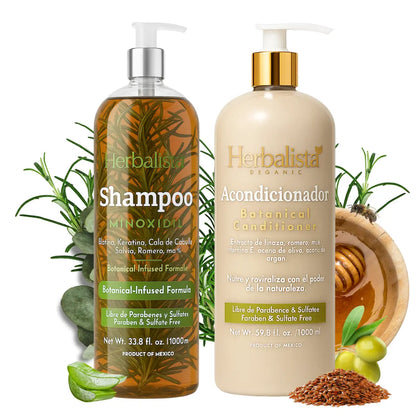Herbalista Minoxidil Shampoo & Conditioner Bundle 1000ml 2-Pack