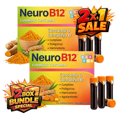 NeuroB12 Curcuma Turmeric Vitamin Shots 2-Pack