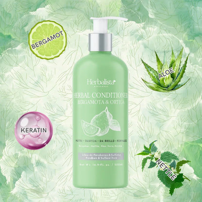 Herbalista Bergamot Herbal Shampoo + Conditioner 500ml (16.9 fl oz)