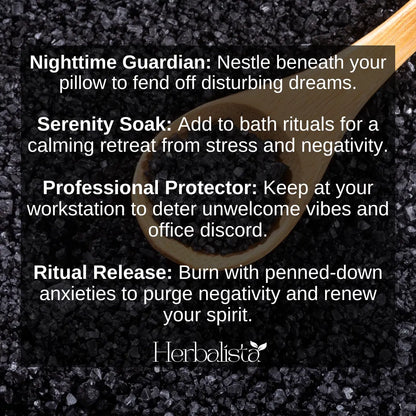 Herbalista Black Salt for Protection 5oz (141G)
