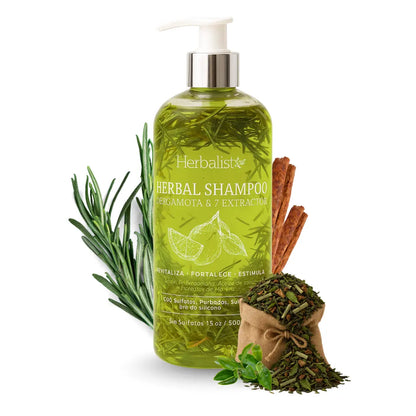 Herbalista Bergamot Herbal Shampoo + Conditioner 500ml (16.9 fl oz)