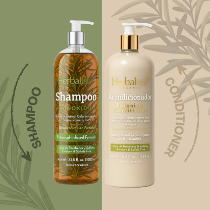 Herbalista Minoxidil Hair Care Bundle 2x 1000ml + 250ml
