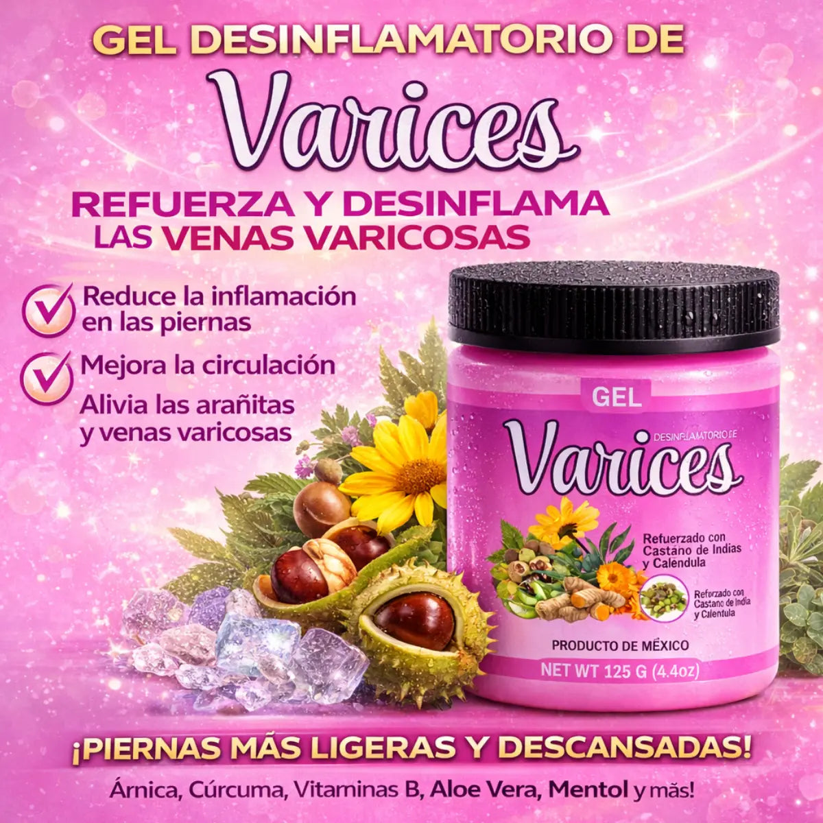 Varices Relief Massage Gel 125g (4.4oz)