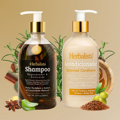 Herbalista Herbal Shampoo & Conditioner Bundle 500ml (16.9 fl oz)