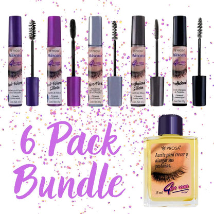 Prosa Viral 4-in-1 Mascara Kit 5 Pieces + FREE Eyelash Oil