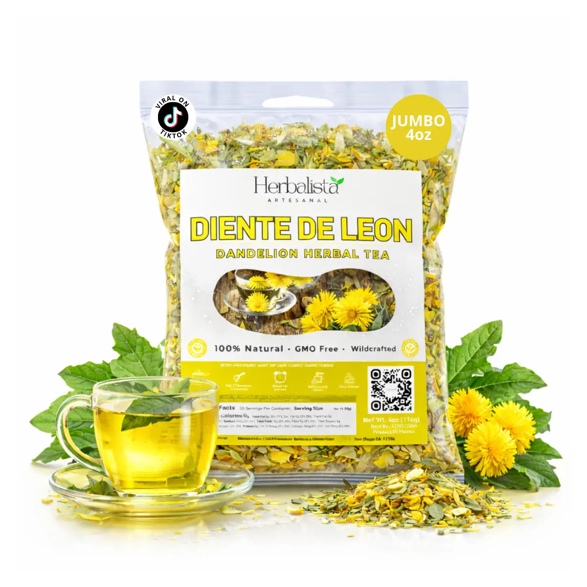 Dandelion Loose Leaf Herbal Tea - 4oz (113g)