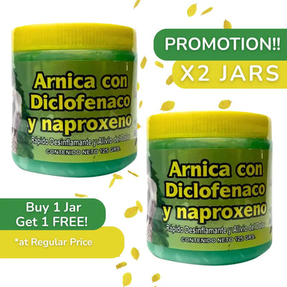 2x Arnica Pomada Muscular Massage Balm 125g