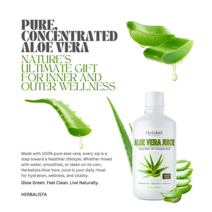 Herbalista Aloe Vera Pulp Extract Juice 32 Oz (960ml)