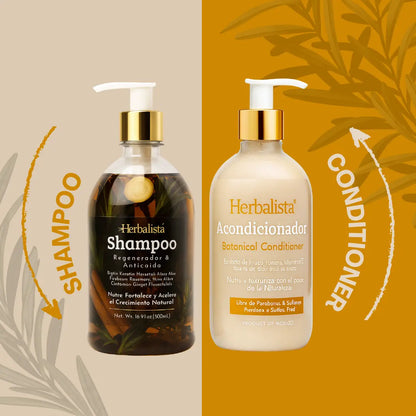 Herbalista Herbal Shampoo & Conditioner Bundle 500ml (16.9 fl oz)