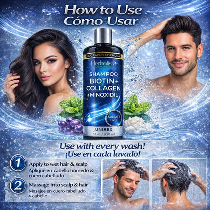Herbalista Minoxidil Keratin Collagen Hair Care Set