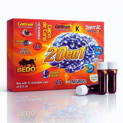 Hierro Multi-Vitaminico Edible Dietary Supplement (12 x 15ml)