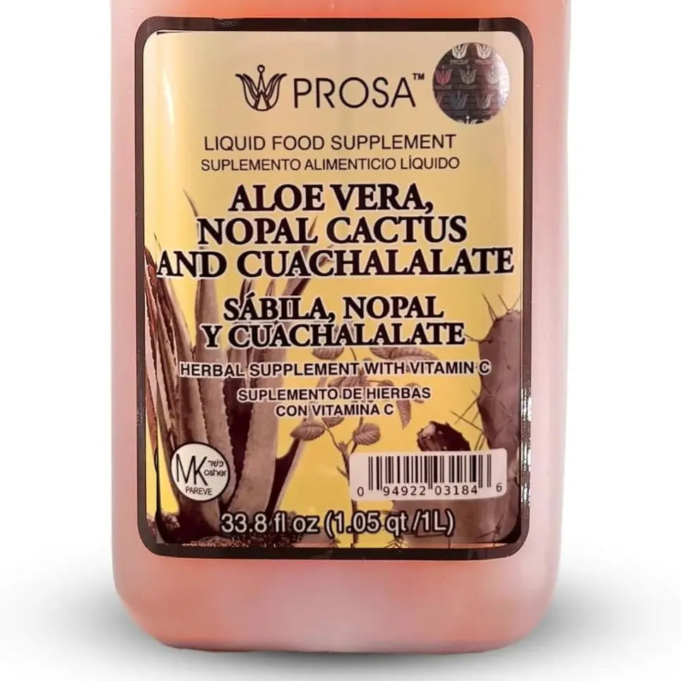 PROSA Aloe & Hibiscus Herbal Juice – 33.8 fl oz (1.05 qt / 1L)