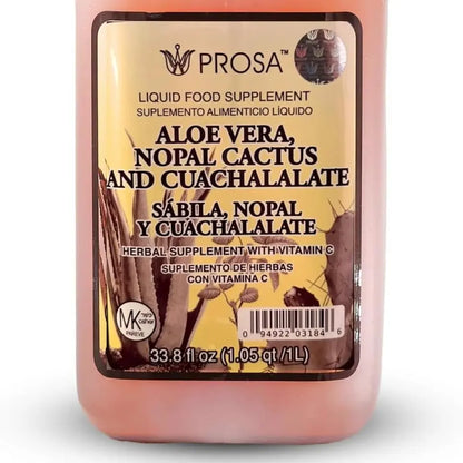 PROSA Aloe & Hibiscus Herbal Juice – 33.8 fl oz (1.05 qt / 1L)