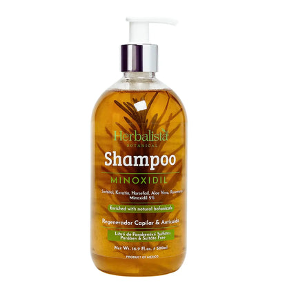 Herbalista Herbal Shampoo Minoxidil 500ml (16.9 fl oz)