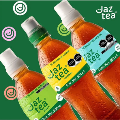 2 Pack - Jaztea Jasmine Iced Tea 16.9 fl oz (500ml)