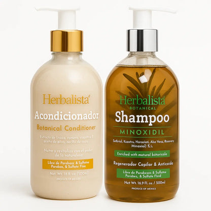 Herbalista Minoxidil Shampoo & Conditioner Set 2 x (16.9 fl oz 500ml)