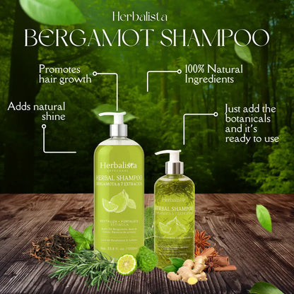 Herbalista Viral Bergamot Herbal Shampoo 500ml (16.9 fl oz)