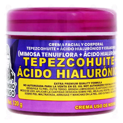 Del Indio Papago Hyaluronic Acid Night Cream 4oz (120g)