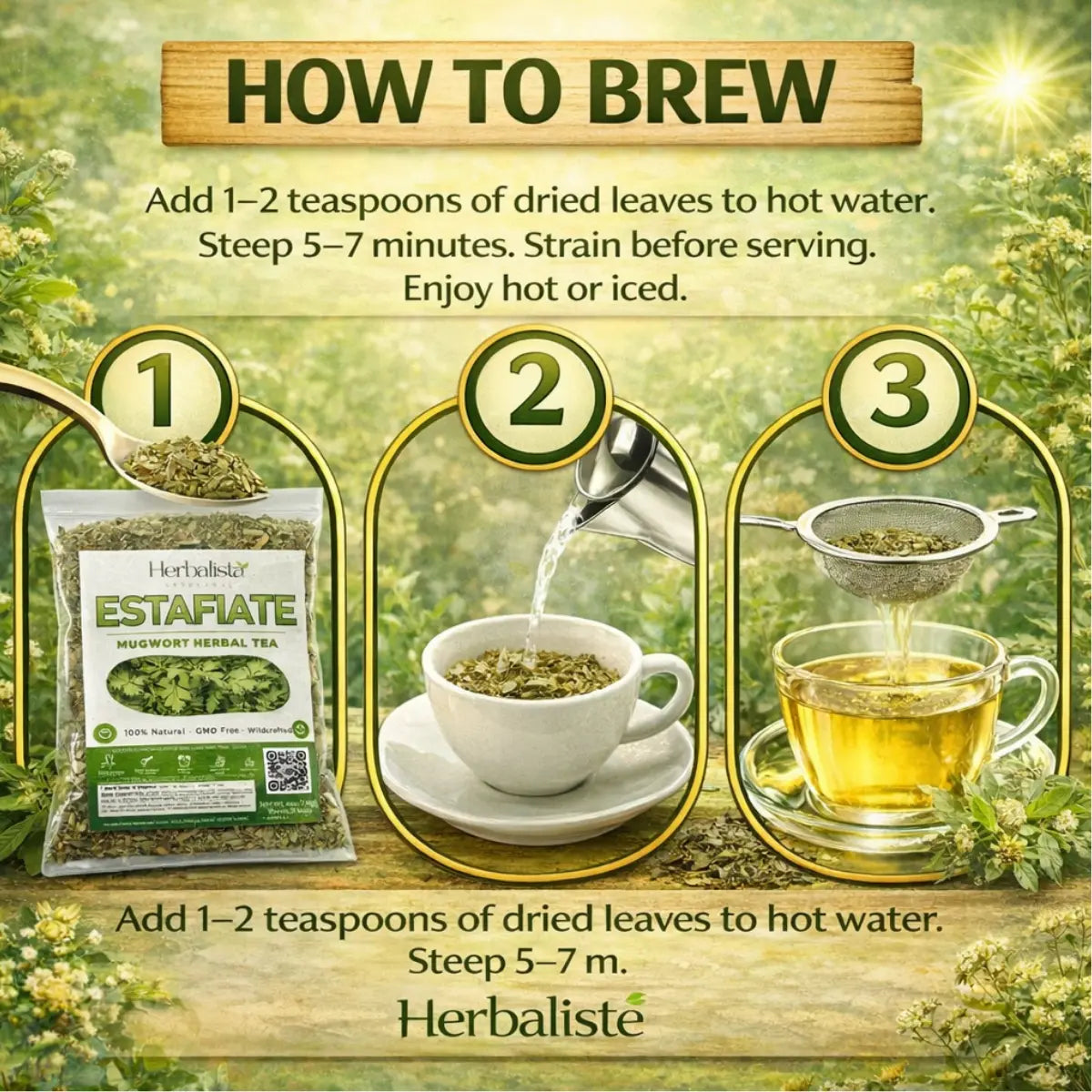Herbalista Estafiate Herbal Loose Leaf Tea 4oz (114g)