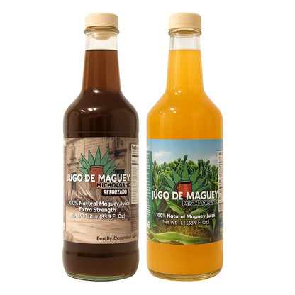 Maguey Tarasco 2 Pack Bundle – Black & Natural 1L (33.3 Fl oz)