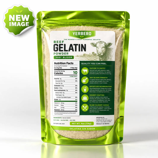Yerbero Unflavored Beef Gelatin Powder 4oz (114g)