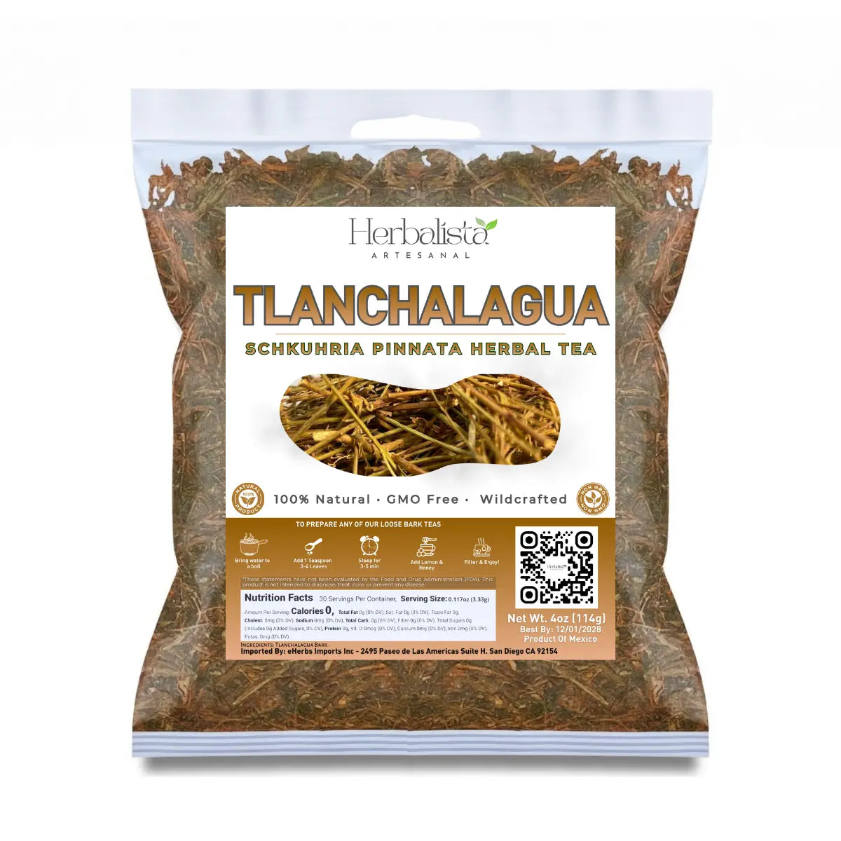 Herbalista Viral Tlanchalagua Herbal Tea 4 oz (113 g)
