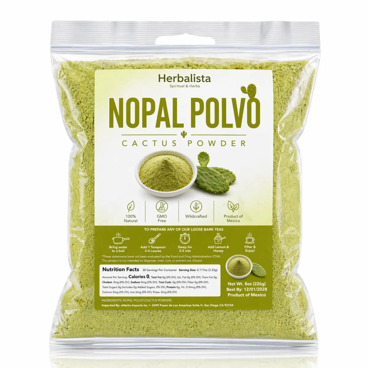 Nopal en Polvo 8oz (226g) – Mexican Cactus Powder