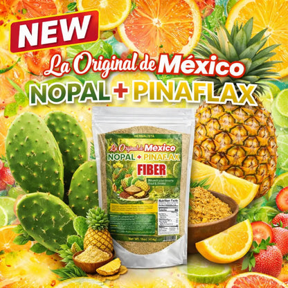 Nopal + Pinaflax Daily Fiber Powder 16oz (454g)