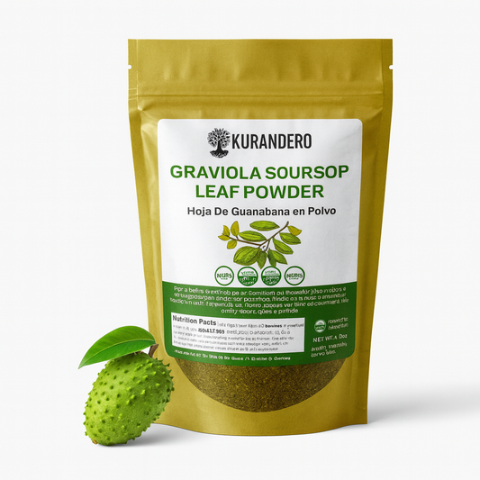 Kurandero - 5oz (170g) Pure Soursop Leaf Powder - 100% Natural Graviola (Hoja de Guanábana) | Gluten-Free, Sugar-Free, Vegan, No Additives | Premium Quality, Product of Mexico