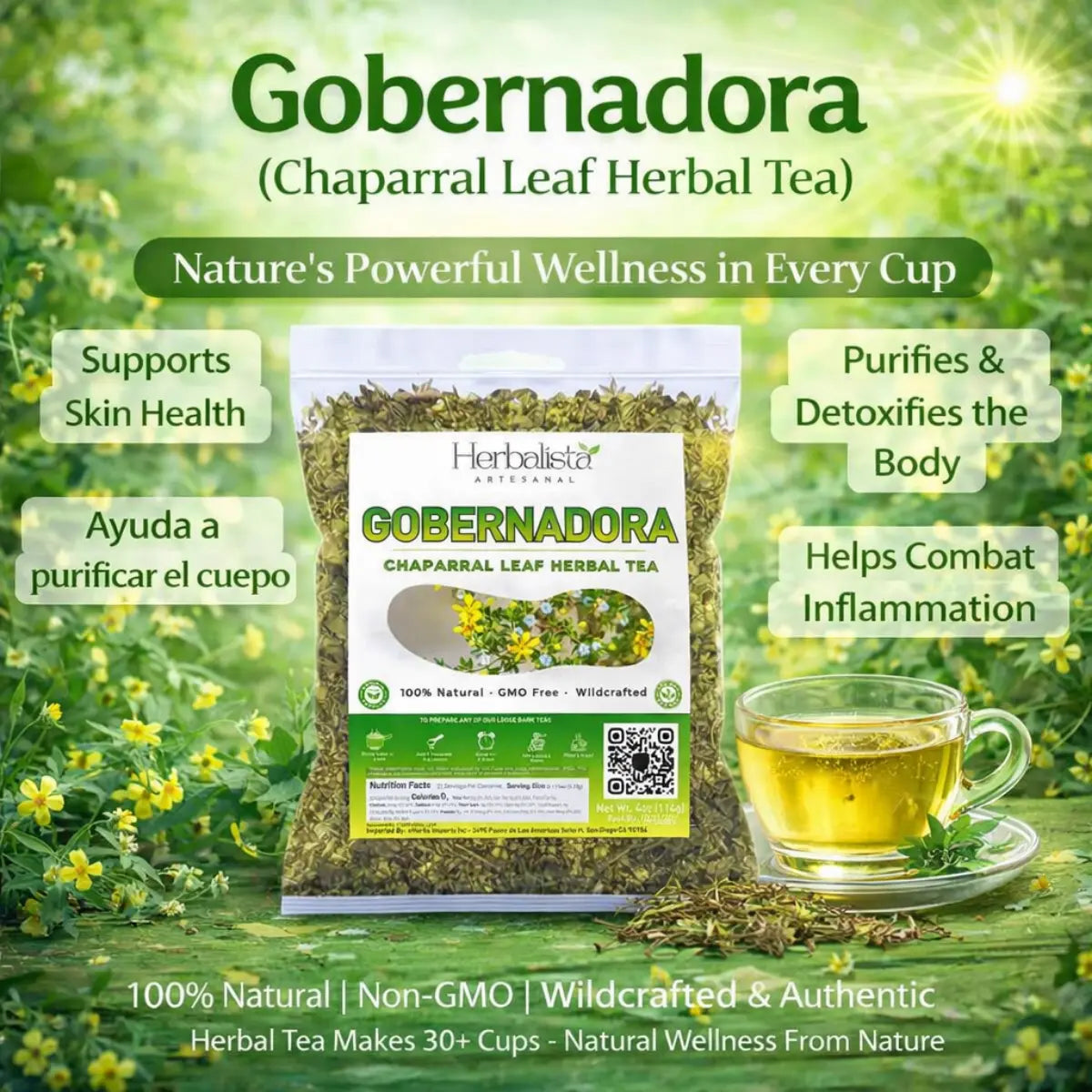 Gobernadora (Chaparral) Herbal Tea 4oz (113 g)