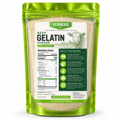 Yerbero Unflavored Beef Gelatin Powder 8oz (226g)