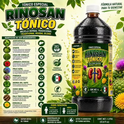 Rinosan Herbal Tónico 1L Mexican Herbal Blend
