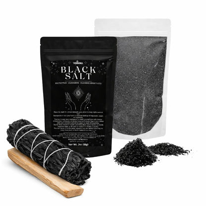 Black Sage Cleansing Kit 3-Pack with Black Salt