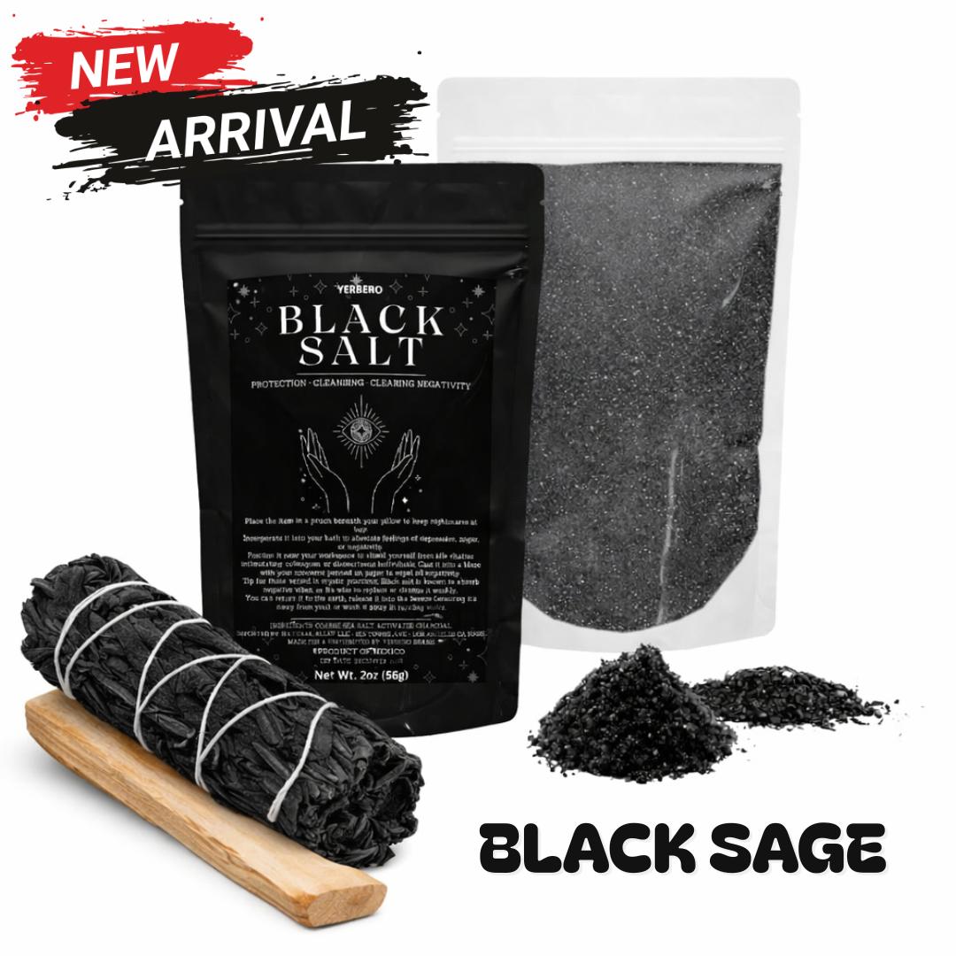 Black Sage Cleansing Kit 3-Pack with Black Salt