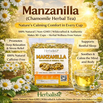 Manzanilla Chamomile Loose Leaf Herbal Tea 4oz (113g)