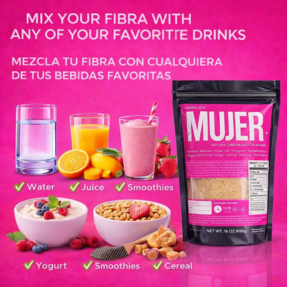 Herbalista Mujer Daily Fiber Powder 16oz(456g)