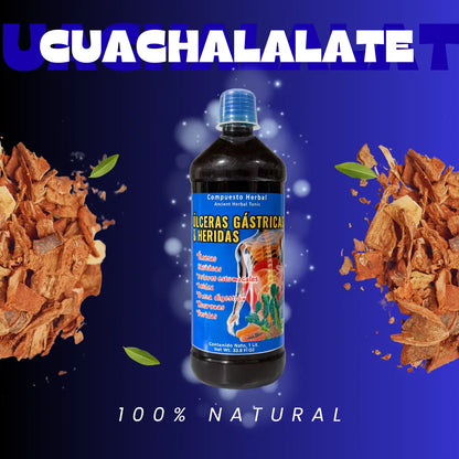 Digestive Support Juice Tonic with Cuachalalate, Papaya & Nopal