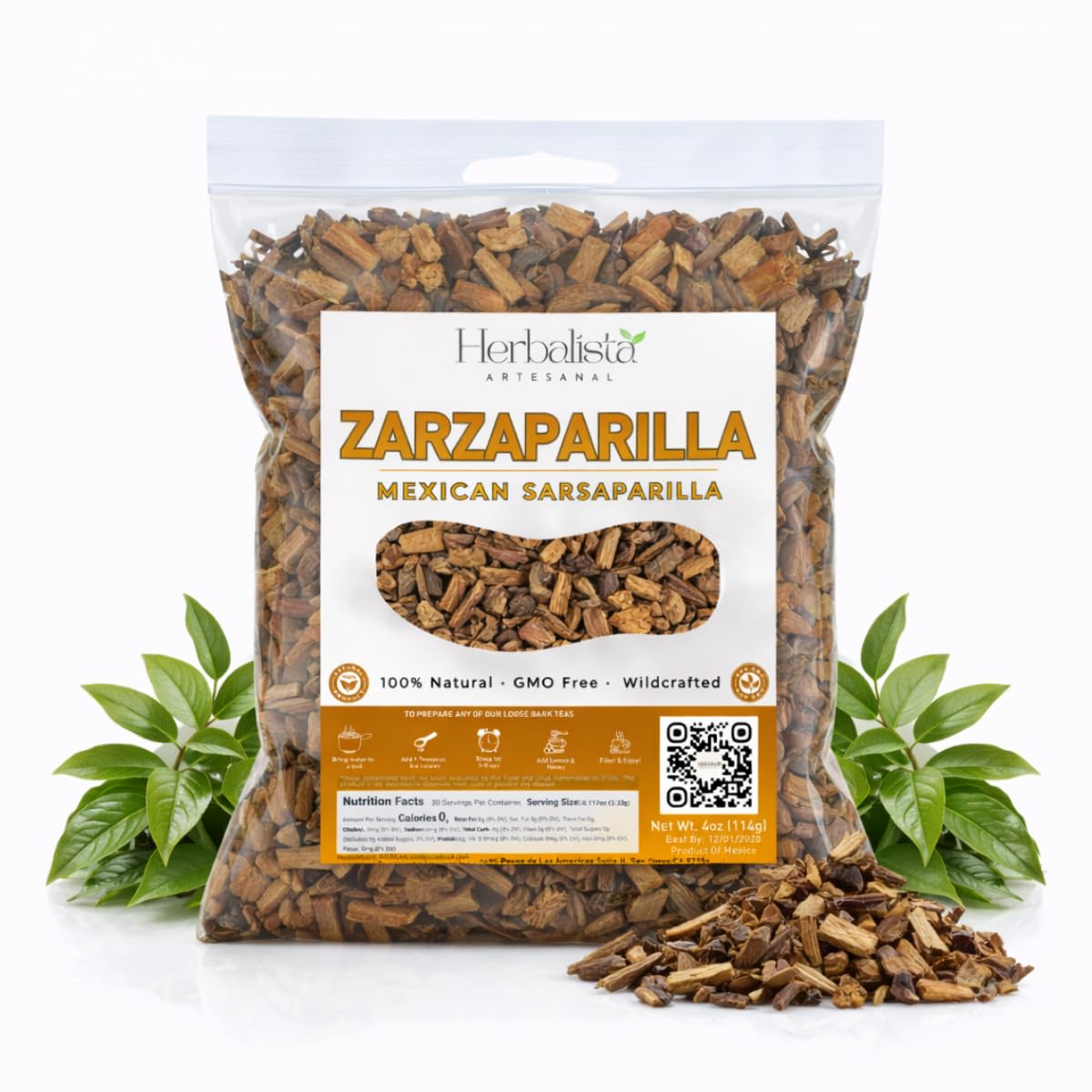 Herbalista Mexican Zarzaparrilla Herbal Tea 4 oz (113g)