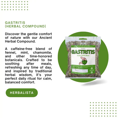 Herbalista Gastritis-BYE Herbal Compound Tea 5oz (141g)