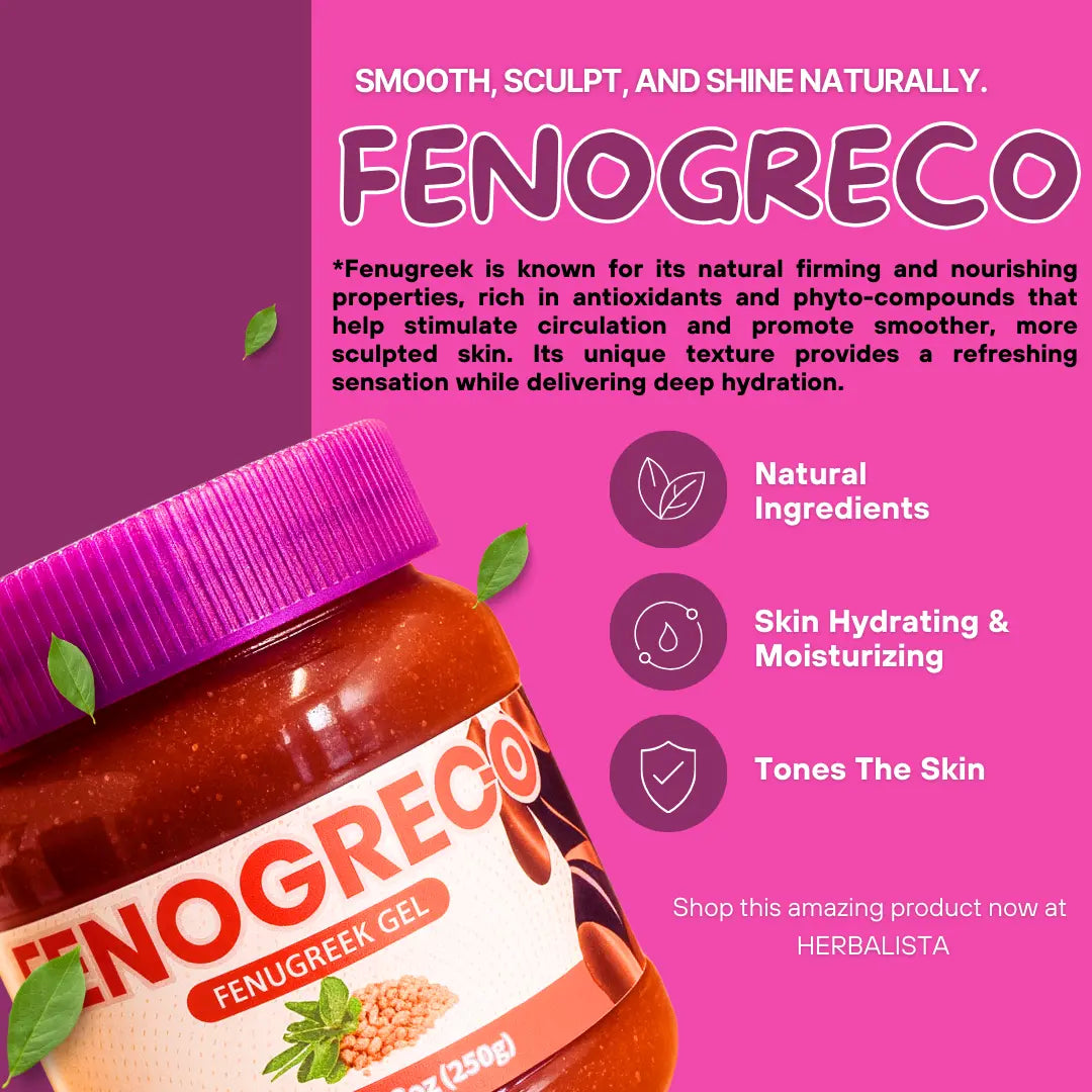 Viral 2 Piece Bundle] Fenugreek Gel + No+Panza Amarillo 8.8oz (250gr)
